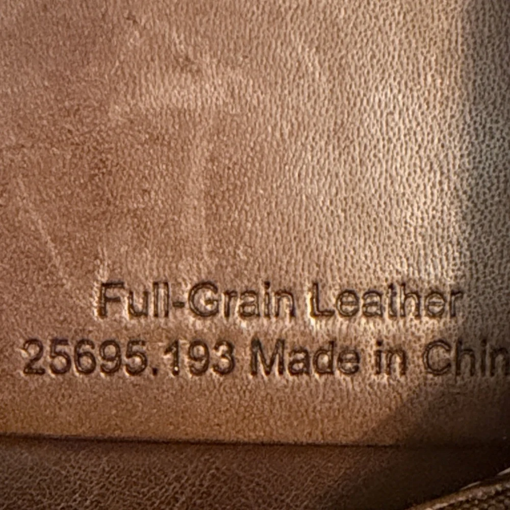 EUC Franklin Covey Large Planner/Organizer Brown Full Grain Leather Full Zip